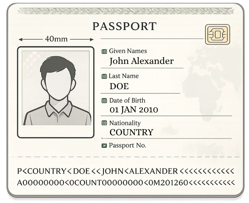 Passport Information Diagram